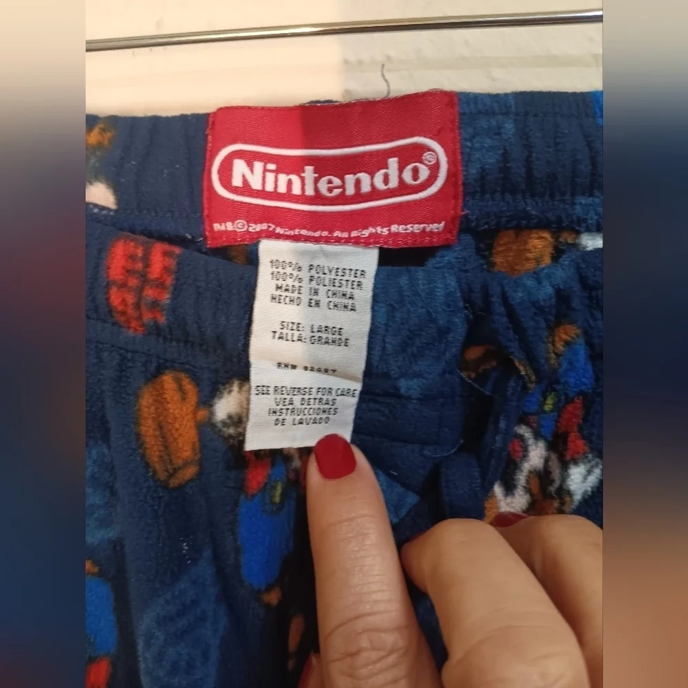 Nintendo Blue Character Pajama Bottoms